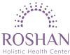 <span class="logo-line1">ROSHAN</span><span class="break"></span><span class="logo-line2">Holistic Health Center Hamburg</span>